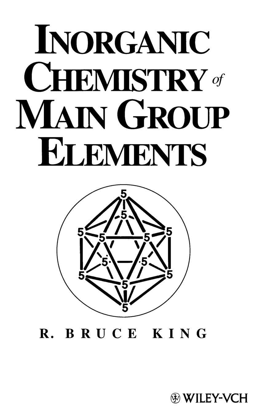 Inorganic Chemistry of Main Group Elements by R. Bruce King Review