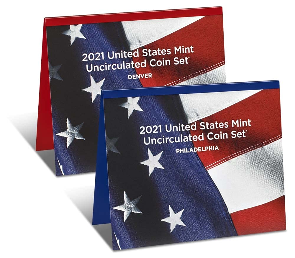 2021 P D U.S. Mint Uncirculated 14 Coin Mint Set with CoA