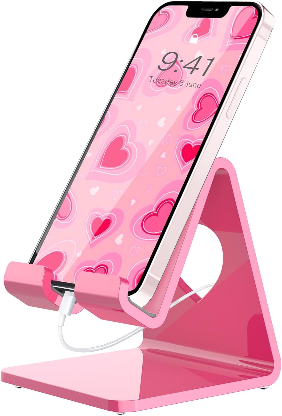 Pink Portable Phone Stand - Hands-Free Convenience!