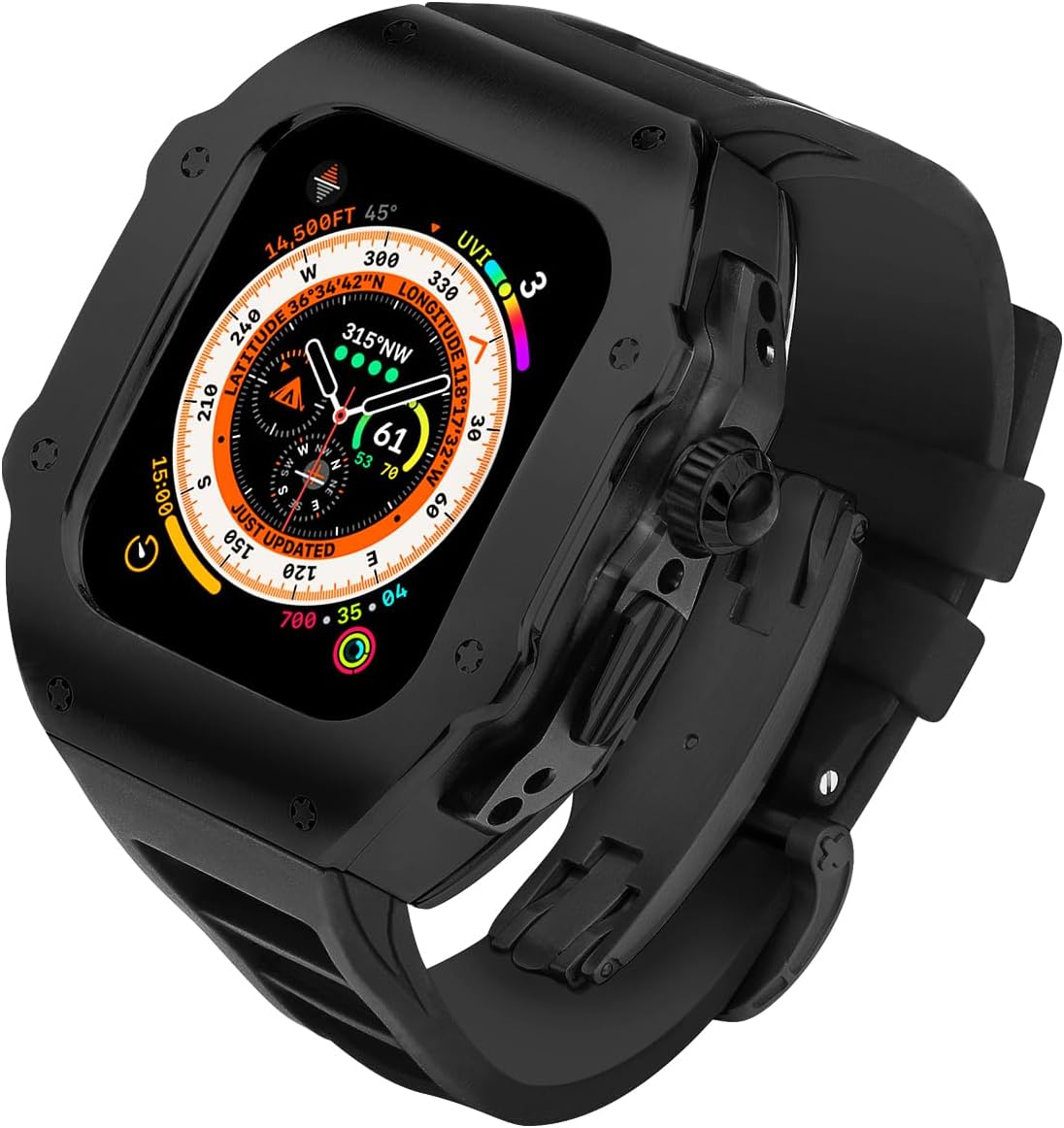 AHNHSKY Stainless Steel Apple Watch Case - Military Grade Protection