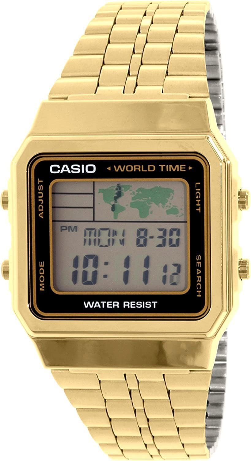 Casio Gold Tone Digital Alarm Chronograph
