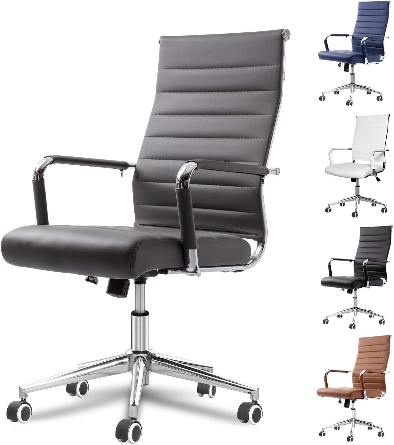Okeysen Grey Office Desk Chair for Ergonomic Comfort and Style