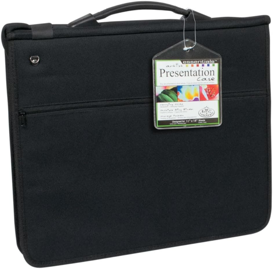 Soft Black Nylon Presentation Case by ROYAL BRUSH 11in x 14in