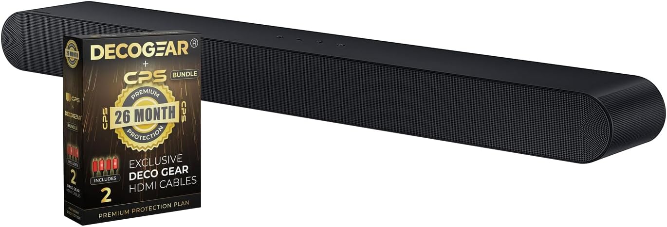 SAMSUNG Dolby Atmos Soundbar Bundle + 26 Mo. Protection
