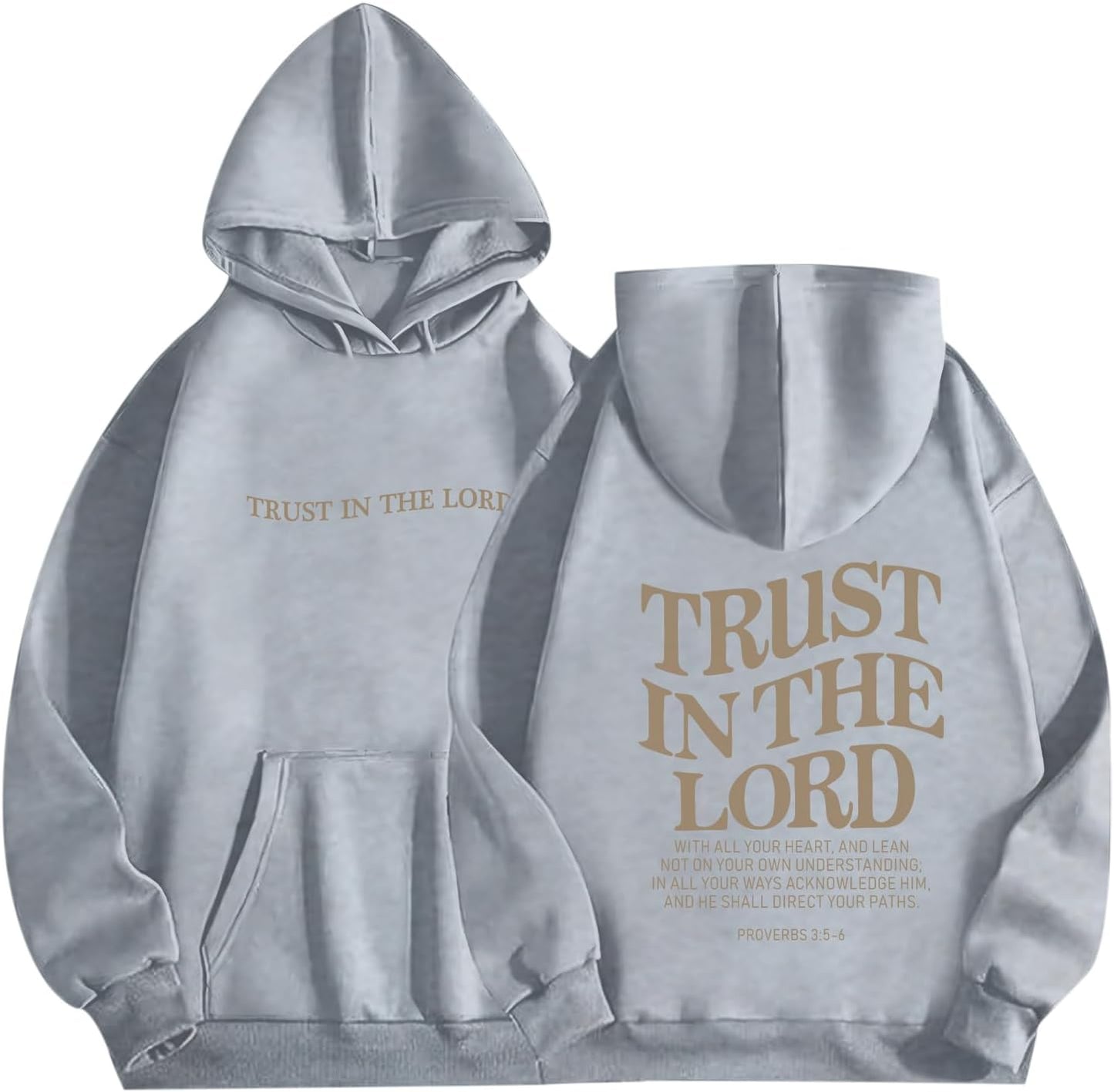 Trust In The Lord Graphic Hoodies for Women - Christian Sweatshirts