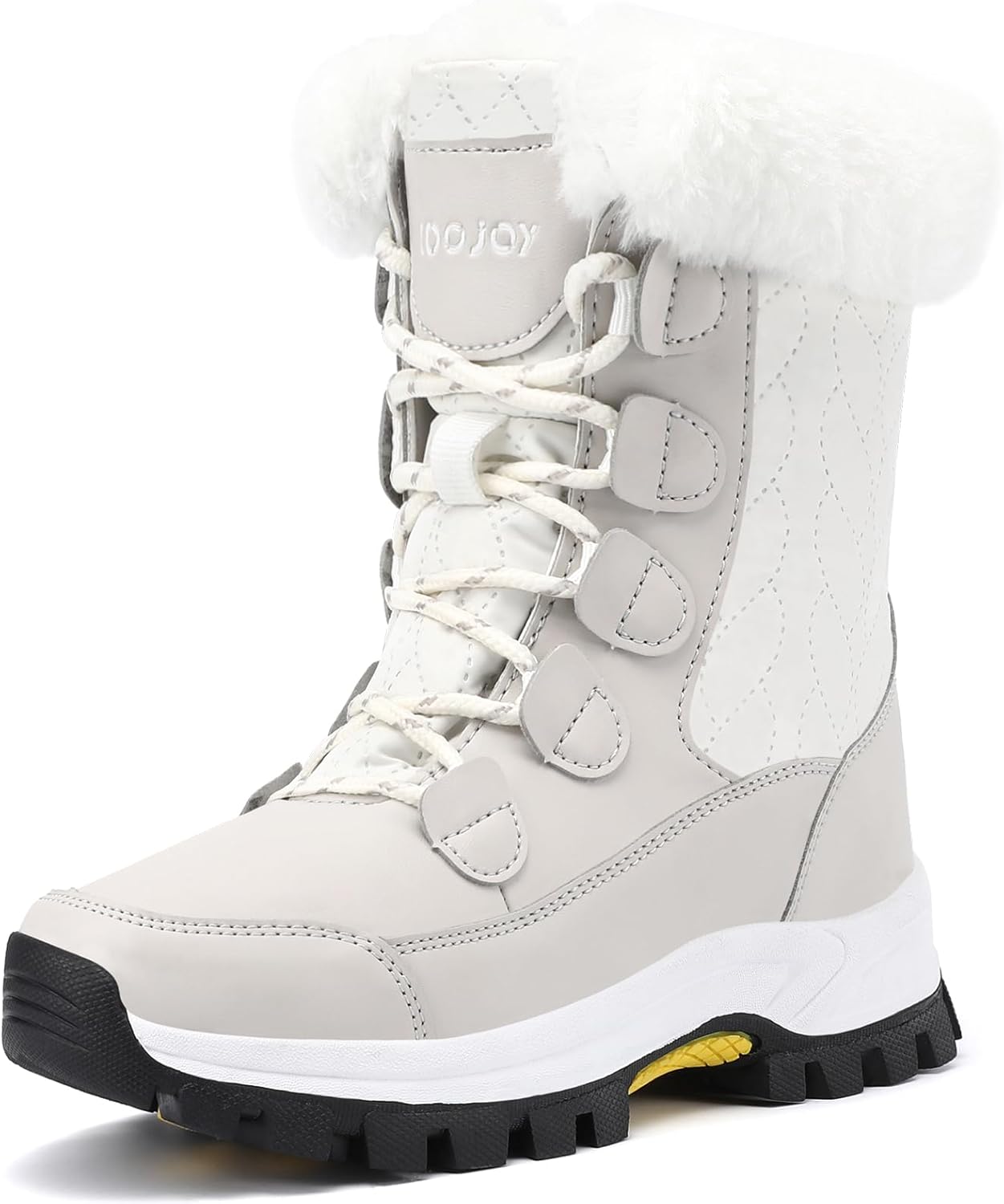 COOJOY Womens Winter Snow Boots Waterproof Comfortable Hiking Booties