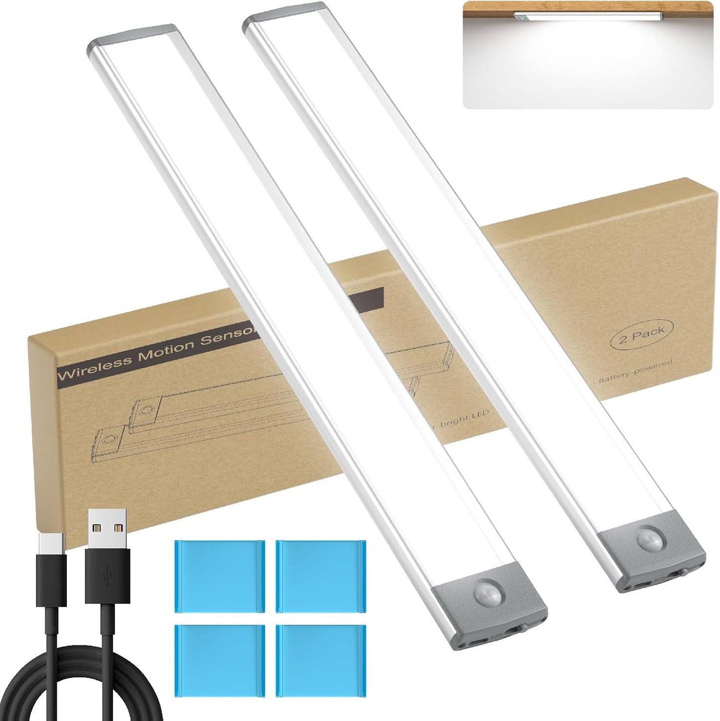 54 LED Motion Sensor Under Cabinet Lighting for Home Use