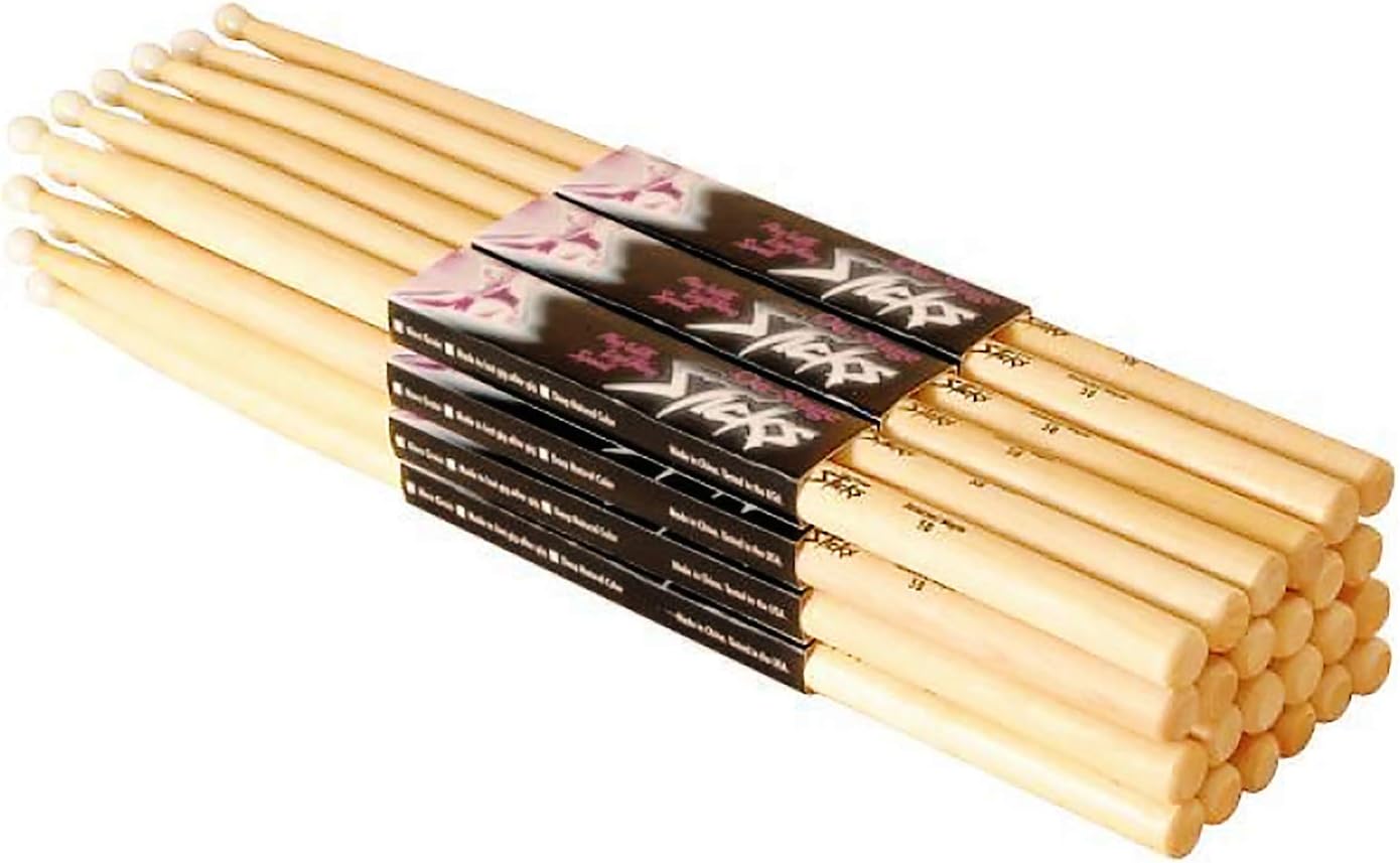 OnStage Maple 2B Wood Tip Drumsticks for Versatile Performance