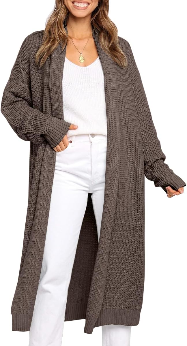 LILLUSORY Long Cardigan Sweaters for Women - Trendy Oversized Style