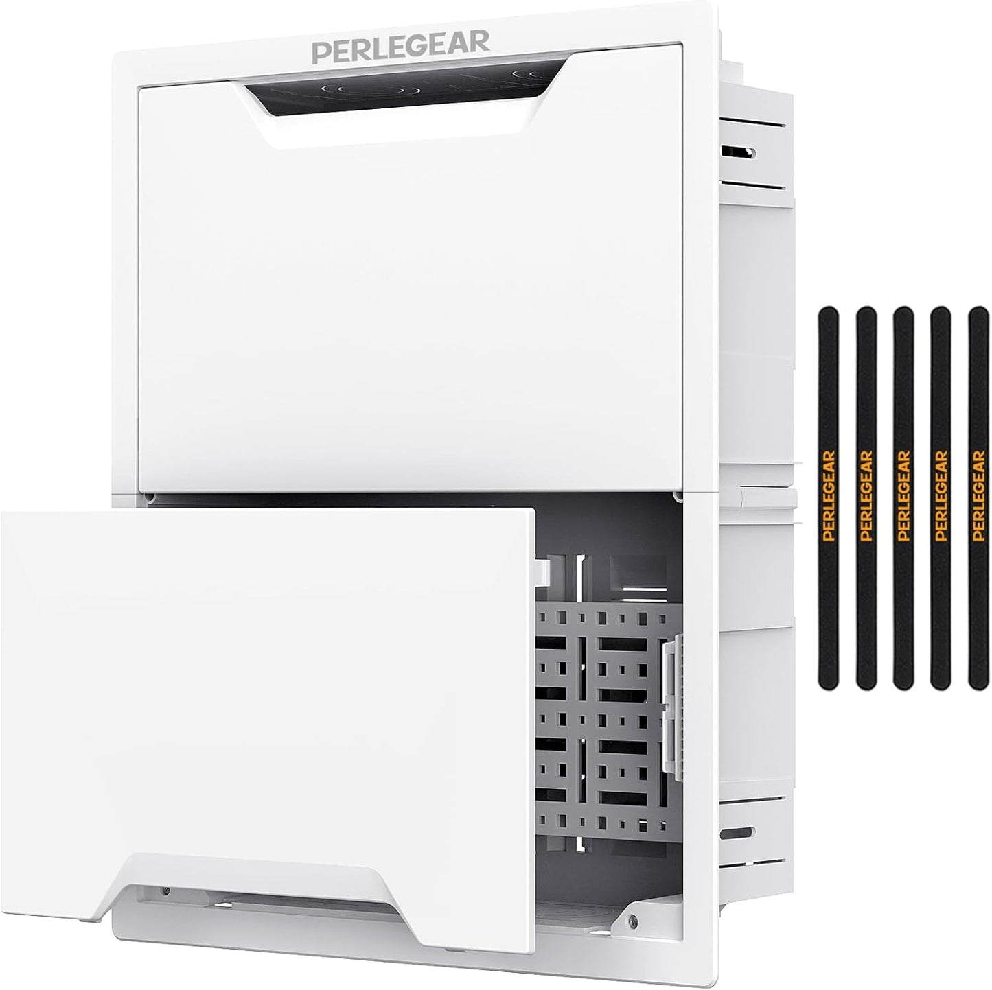 Perlegear 17 In-Wall Media Box with Cable Management