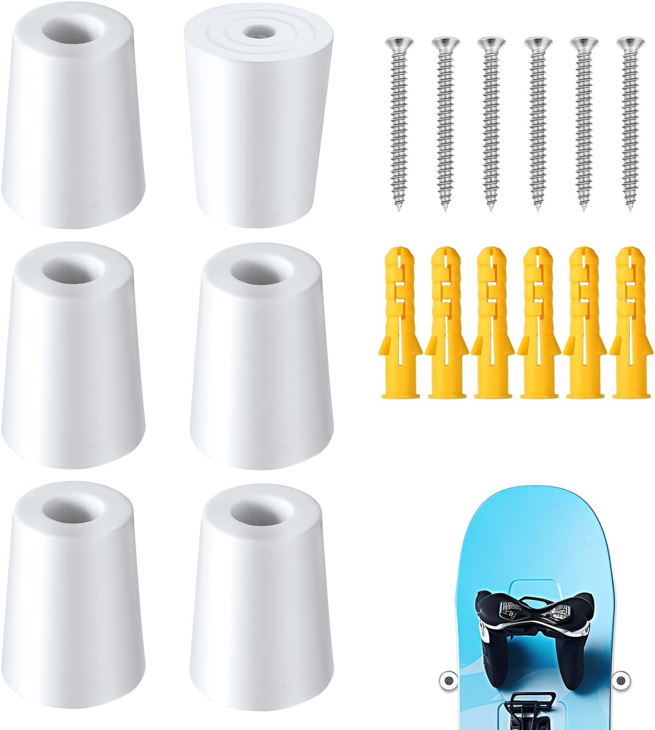 Vertical Ski Hanger Set - Secure Storage & Display