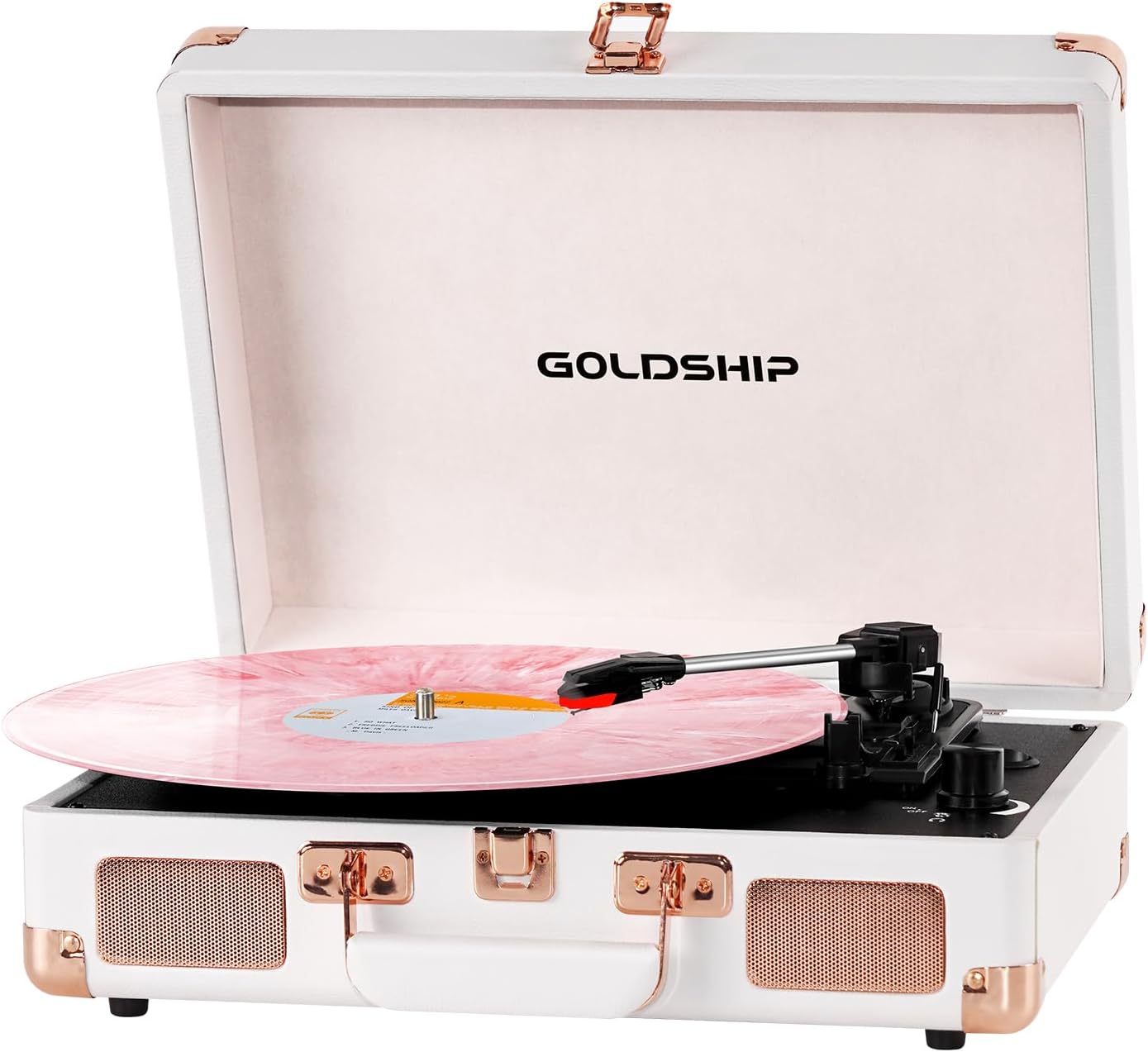 Portable Record Player with Bluetooth and Battery for Vinyl Lovers
