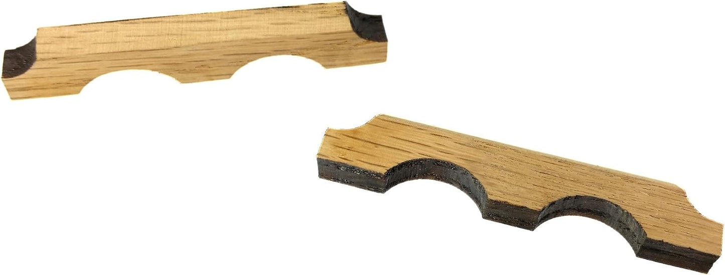Laser-cut Hardwood Bridge Blanks for Cigar Box Guitars and Banjos