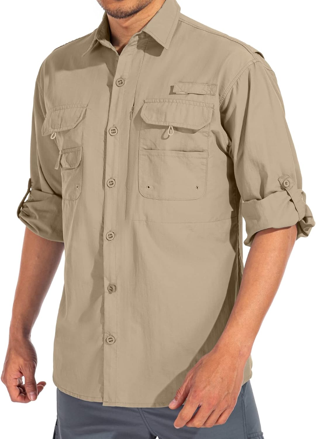 Men's Sun Protection Fishing Shirts with UPF 50+ for Outdoor Fun