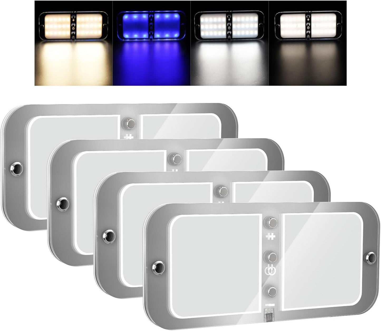 BlueFire 800LM RV Ceiling Dome Lights with Dimmable Brightness