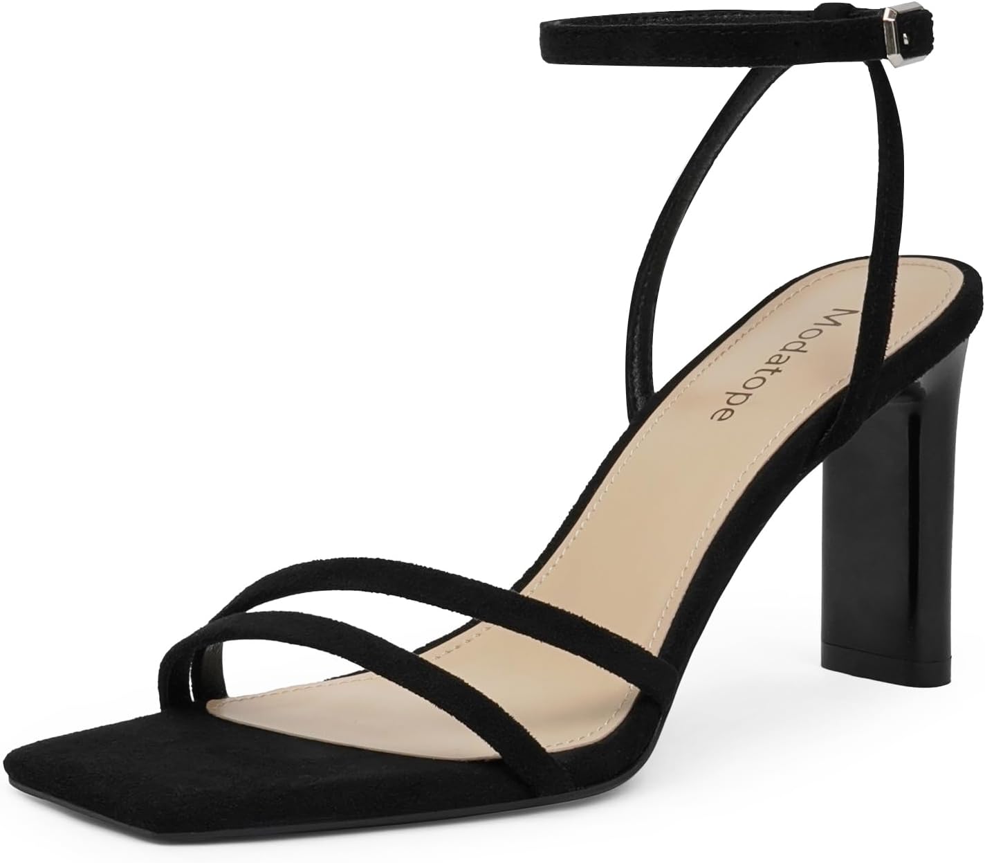 Modatope Womens Sandals Square Open Toe Chunky High Heels