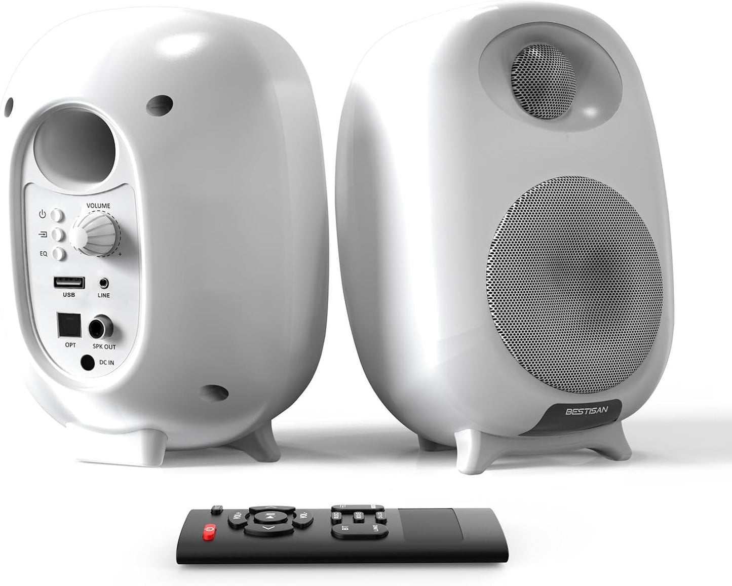 Powerful 4'' Woofer Bookshelf Speakers