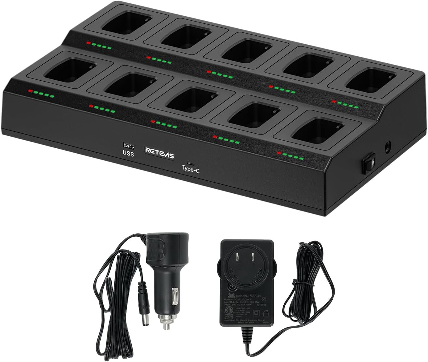 Retevis H-777 10-Way Walkie Talkie Charger for Efficient Use