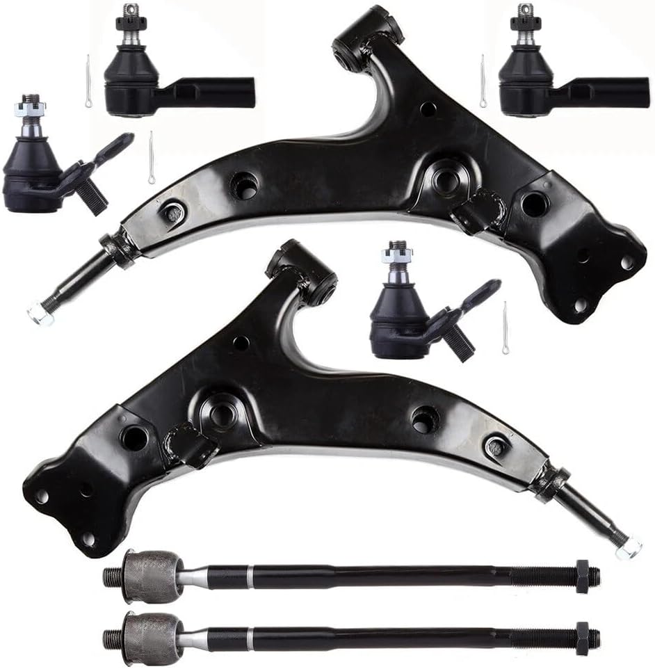 8pc Front Lower Control Arm Ball Joint Tie Rod End for Corolla