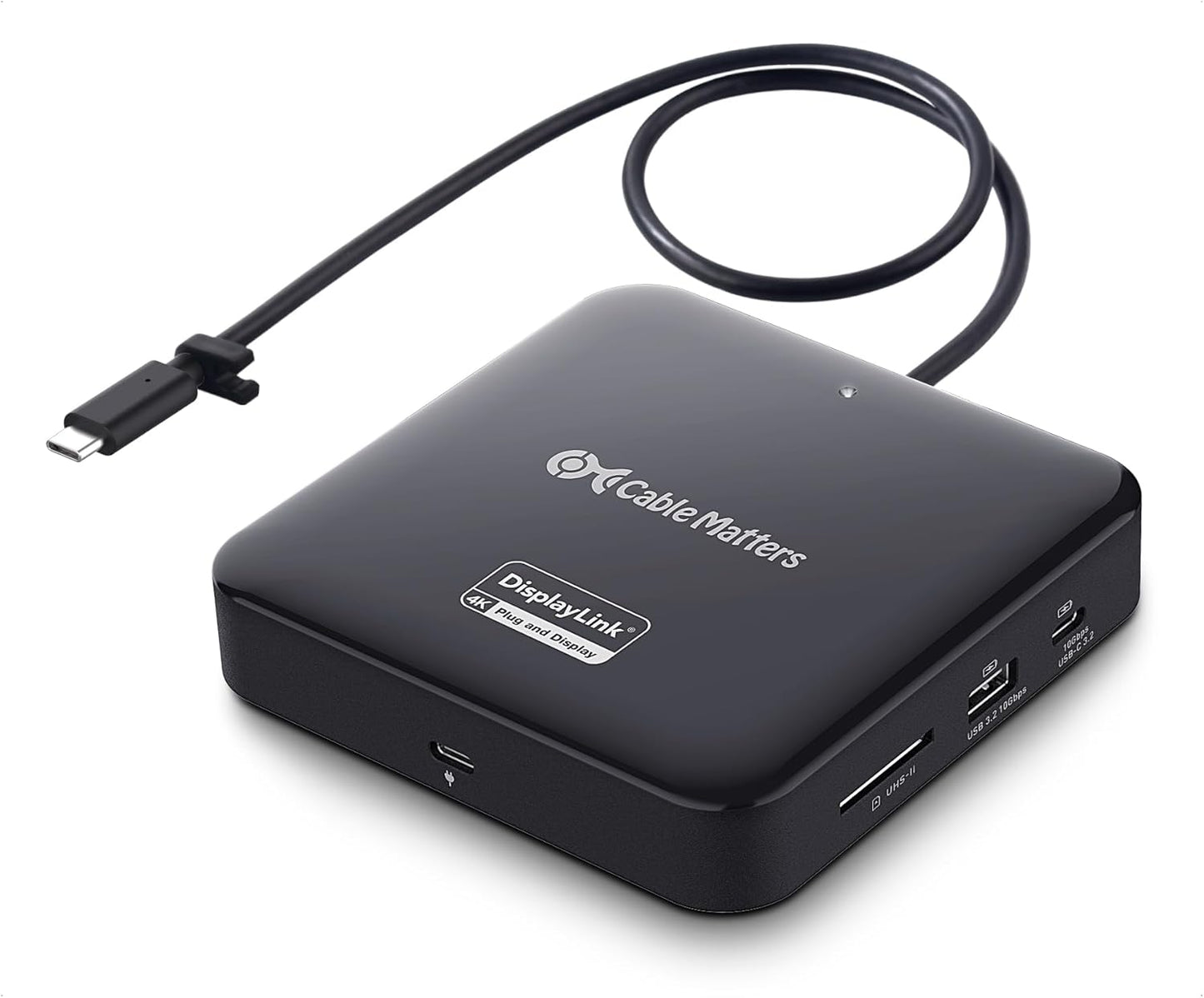 7-in-1 Dual 4K 60Hz USB C DisplayLink Dock for Mac & Windows