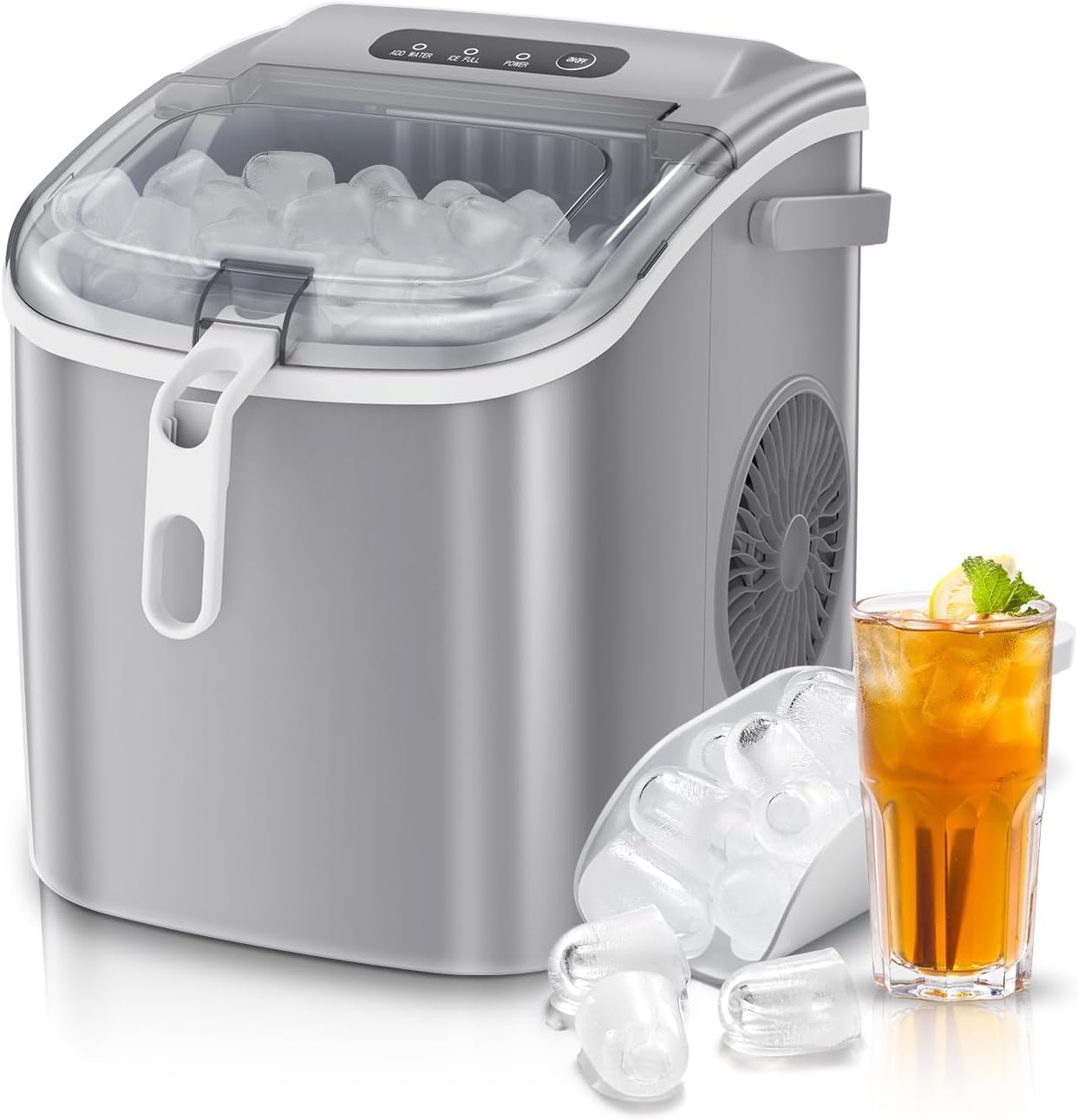 Fast & Convenient Ice Anywhere! Antarctic Star Self-Cleaning Ice Maker