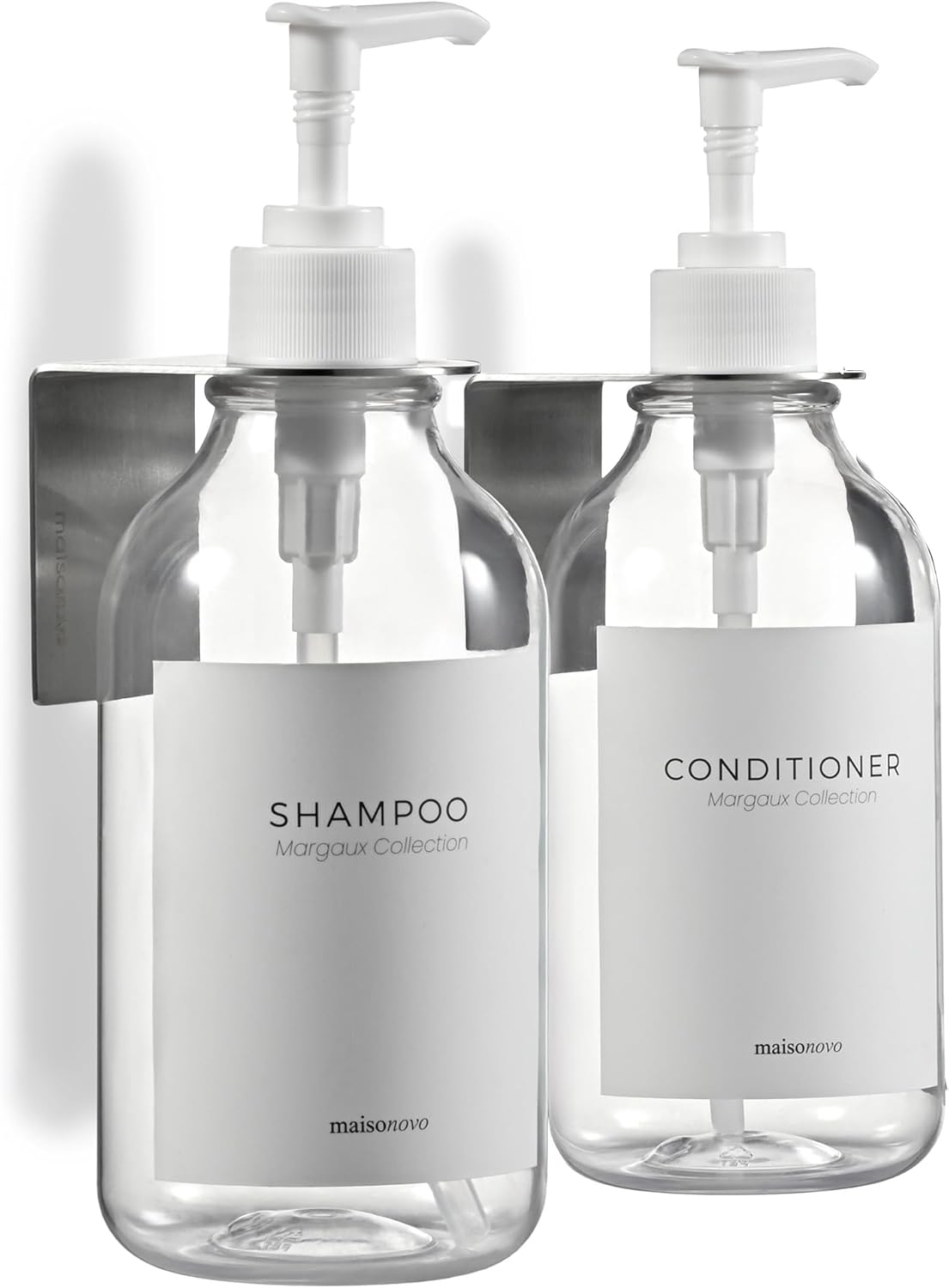 Shampoo and Conditioner Dispenser Set - Wall Mounted Soap Dispenser