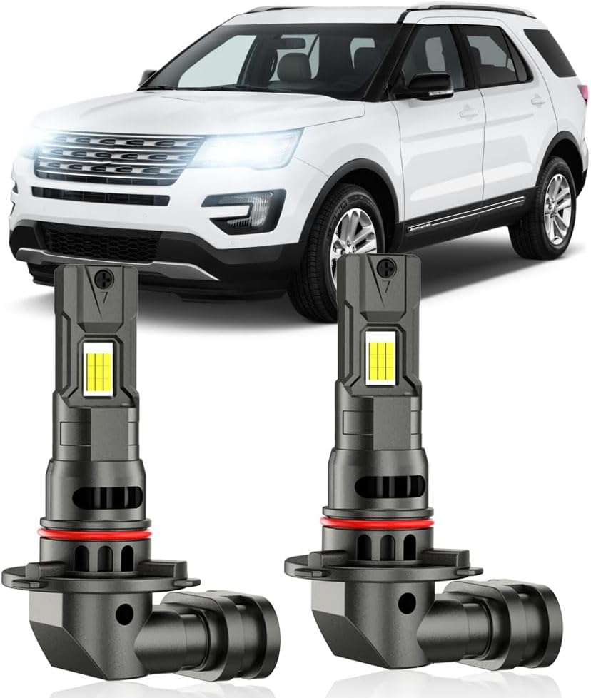 9005 LED Fog Light Bulbs for Ford Explorer 2012-2019, 800% Bright