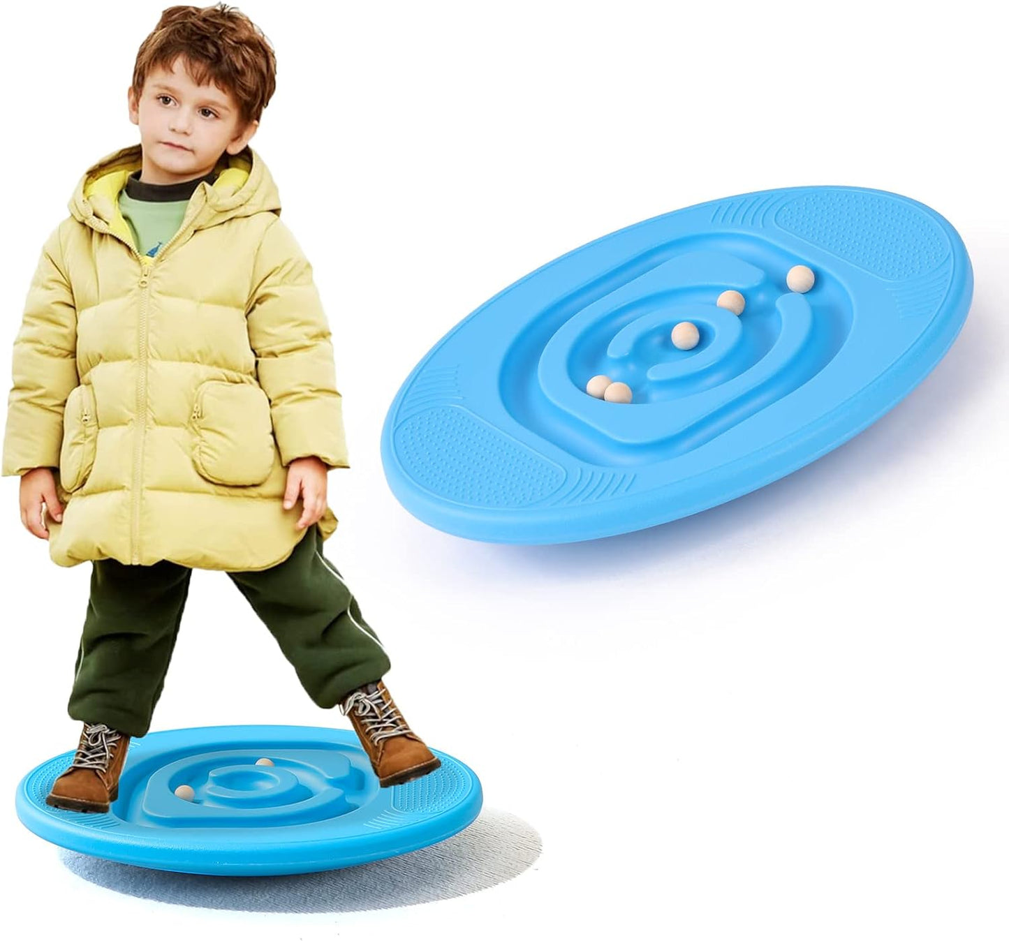 Wobble Balance Board for Kids - Fun Maze Rocker with Balls