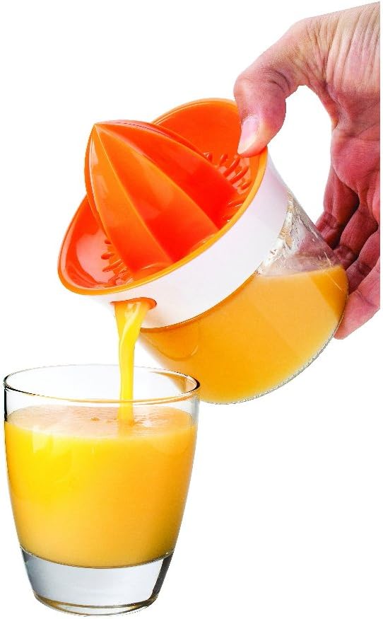 Joie Citrus Juicer - Squeeze & Pour with Glass - Fresh Juices Instantly!