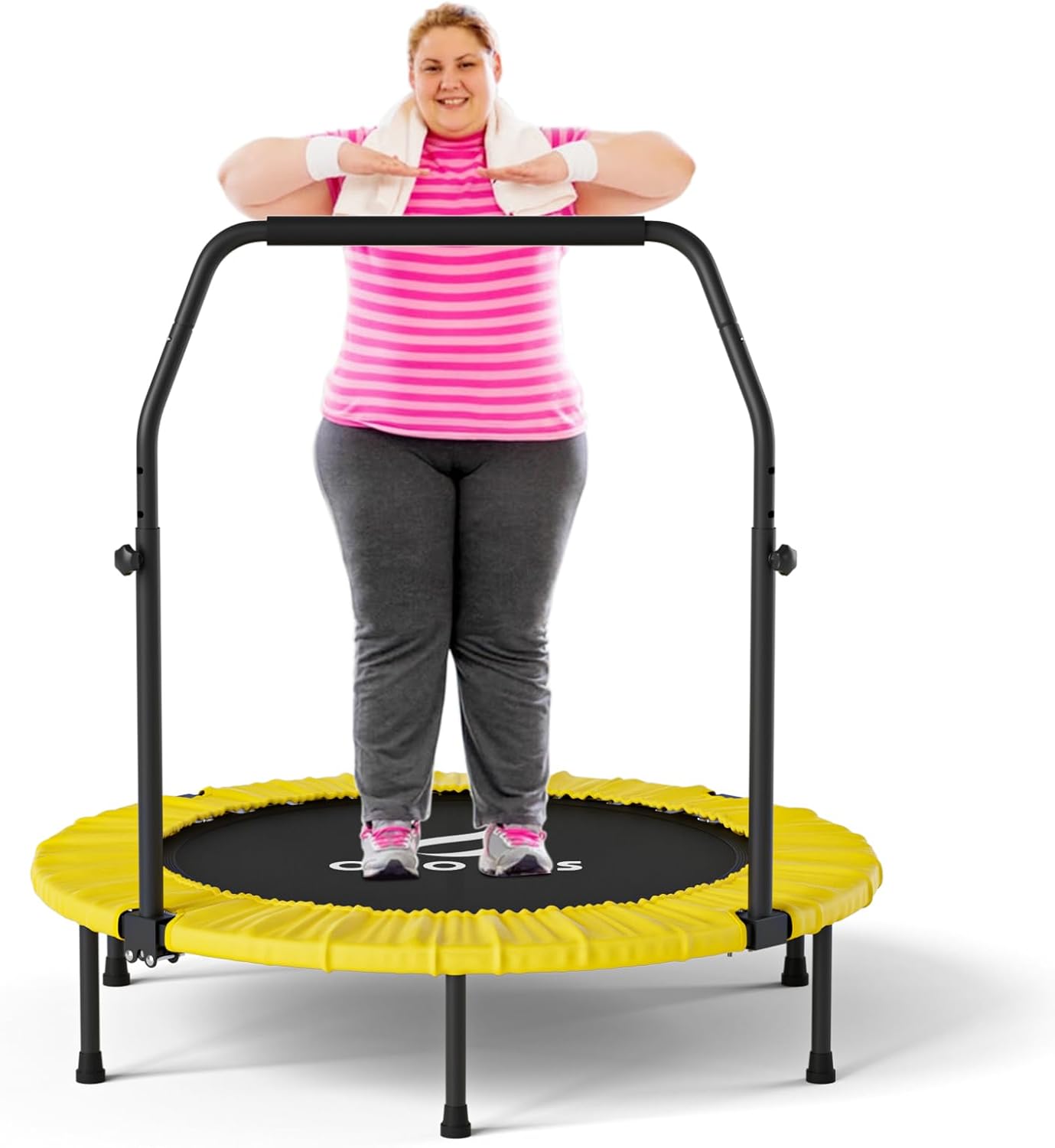 CLORIS 40in Folding Trampoline for Adults Fitness Fun and Health