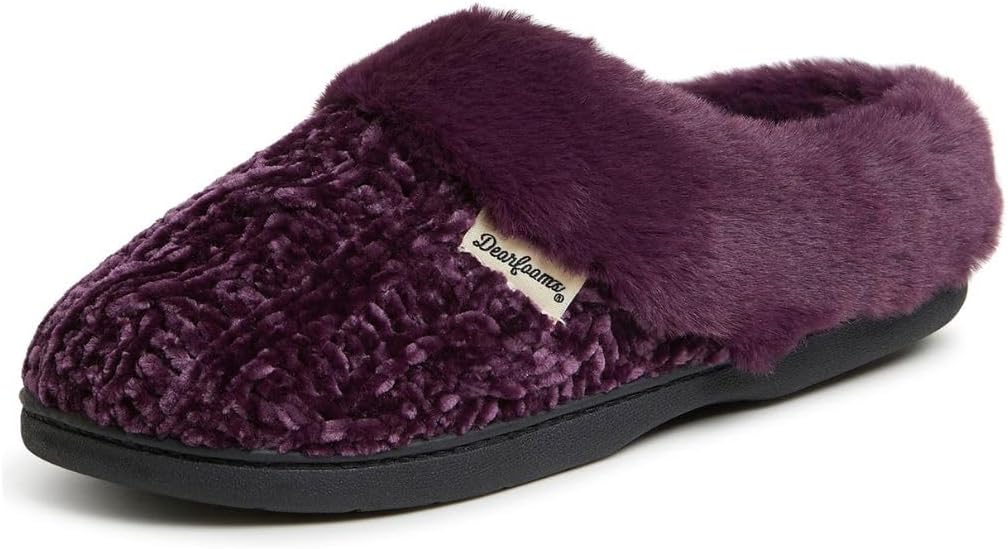 Dearfoams Women's Claire Textured Knit Clog Slipper Review
