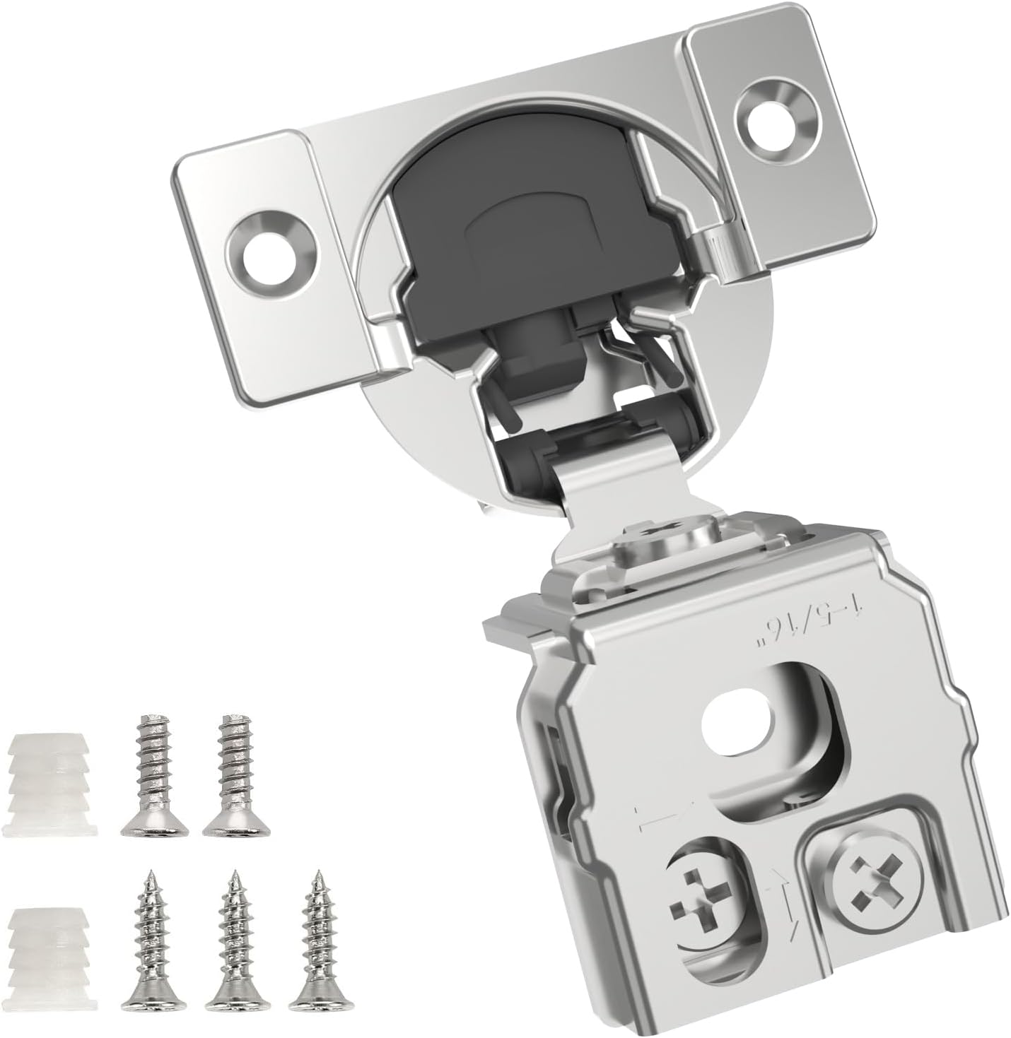60 Pack 1-5/16in Overlay Soft Close Concealed Hinges
