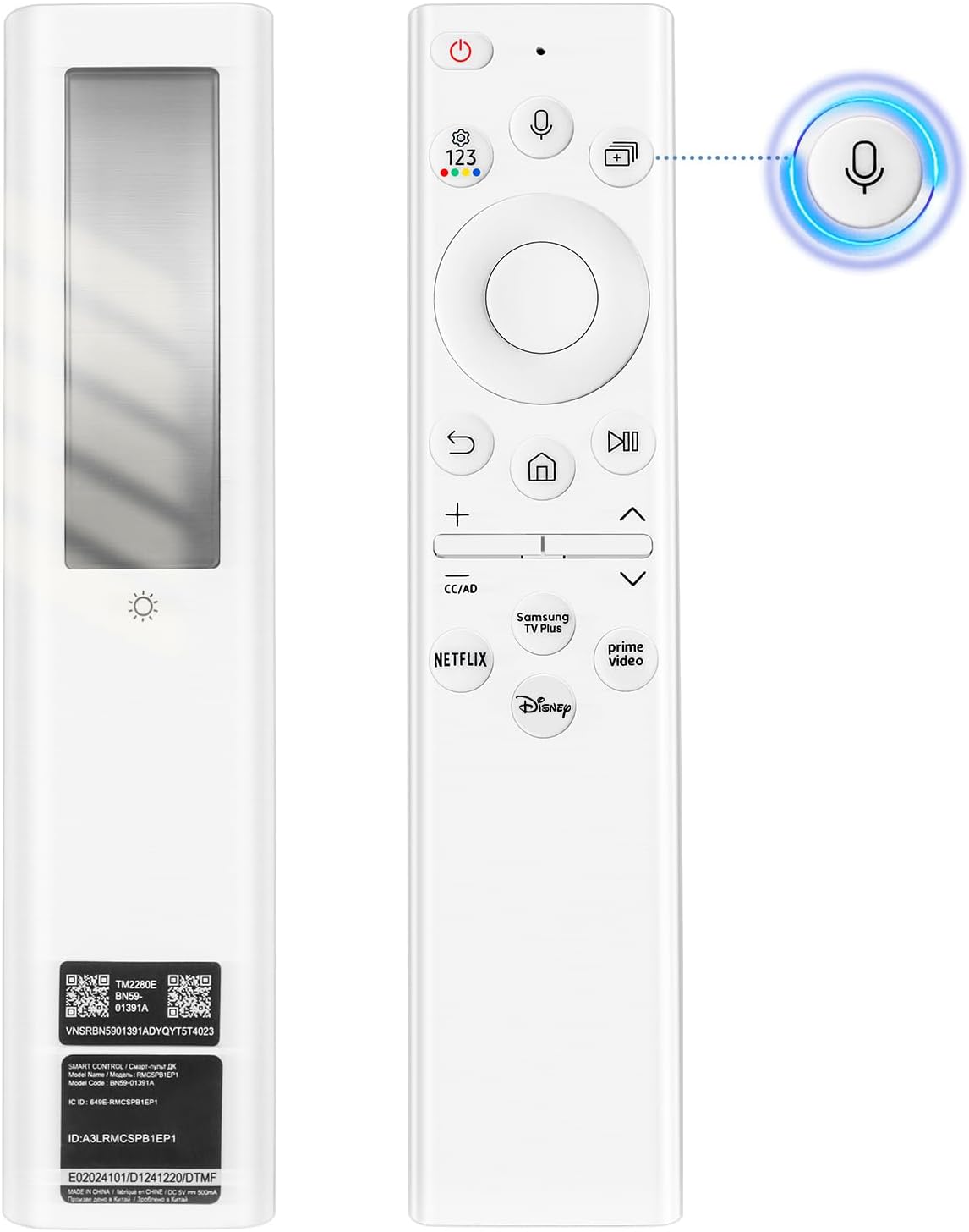 Solar Voice TV Remote for Samsung - Eco-Friendly Control Solution