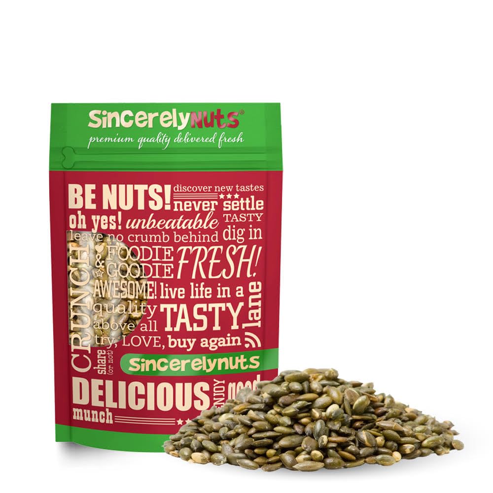 Sincerely Nuts Shelled Pepitas Pumpkin Seeds for Healthy Snacking