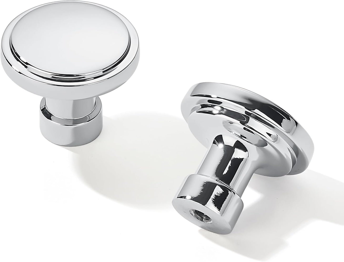 10 Pack Polished Chrome Cabinet Knobs for Modern Kitchens