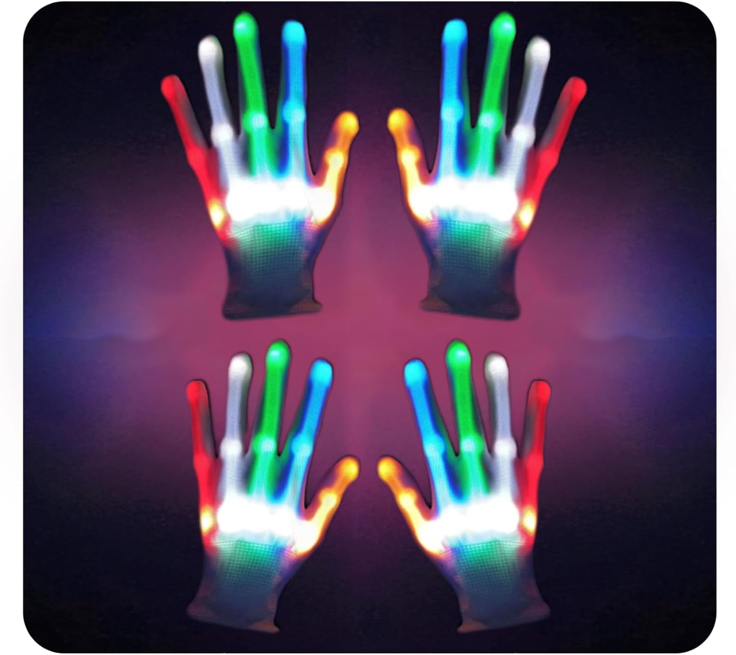 Light Up Gloves - 6 Modes, Cool Kids Toys