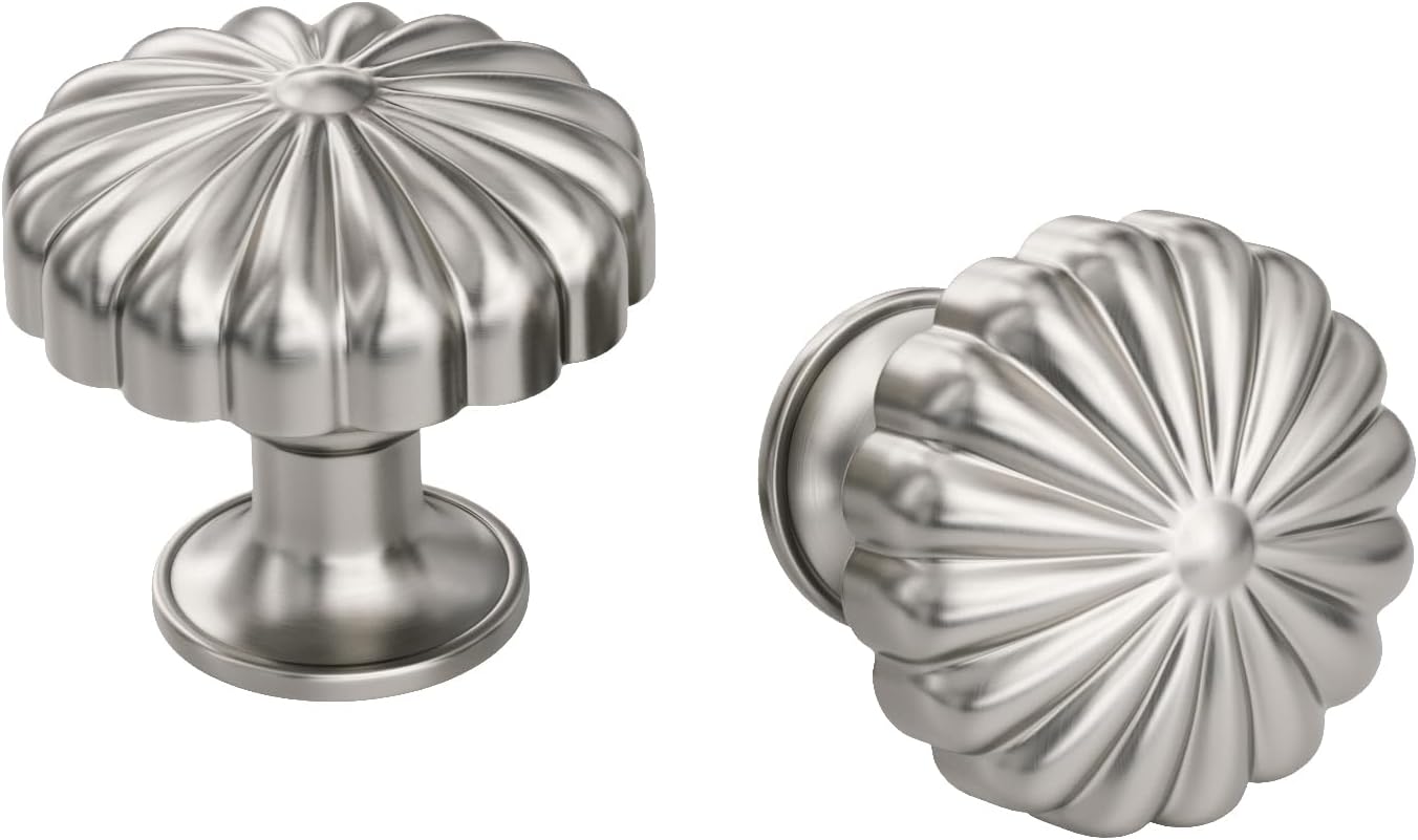 Brushed Nickel Cabinet Knobs - 20 Pack Luxury Drawer Hardware