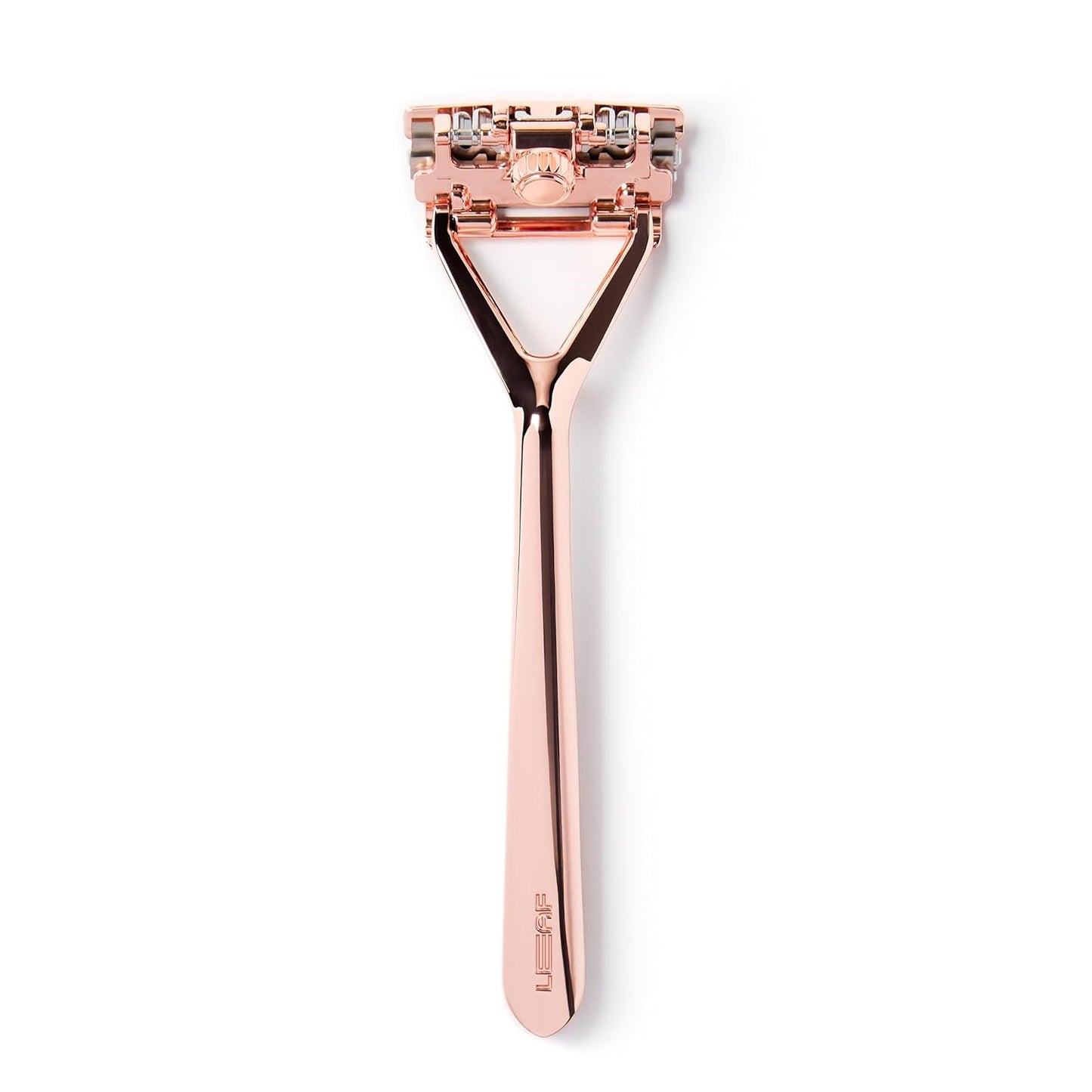 Leaf Razor in Rose Gold - Eco-Friendly Shaver for All