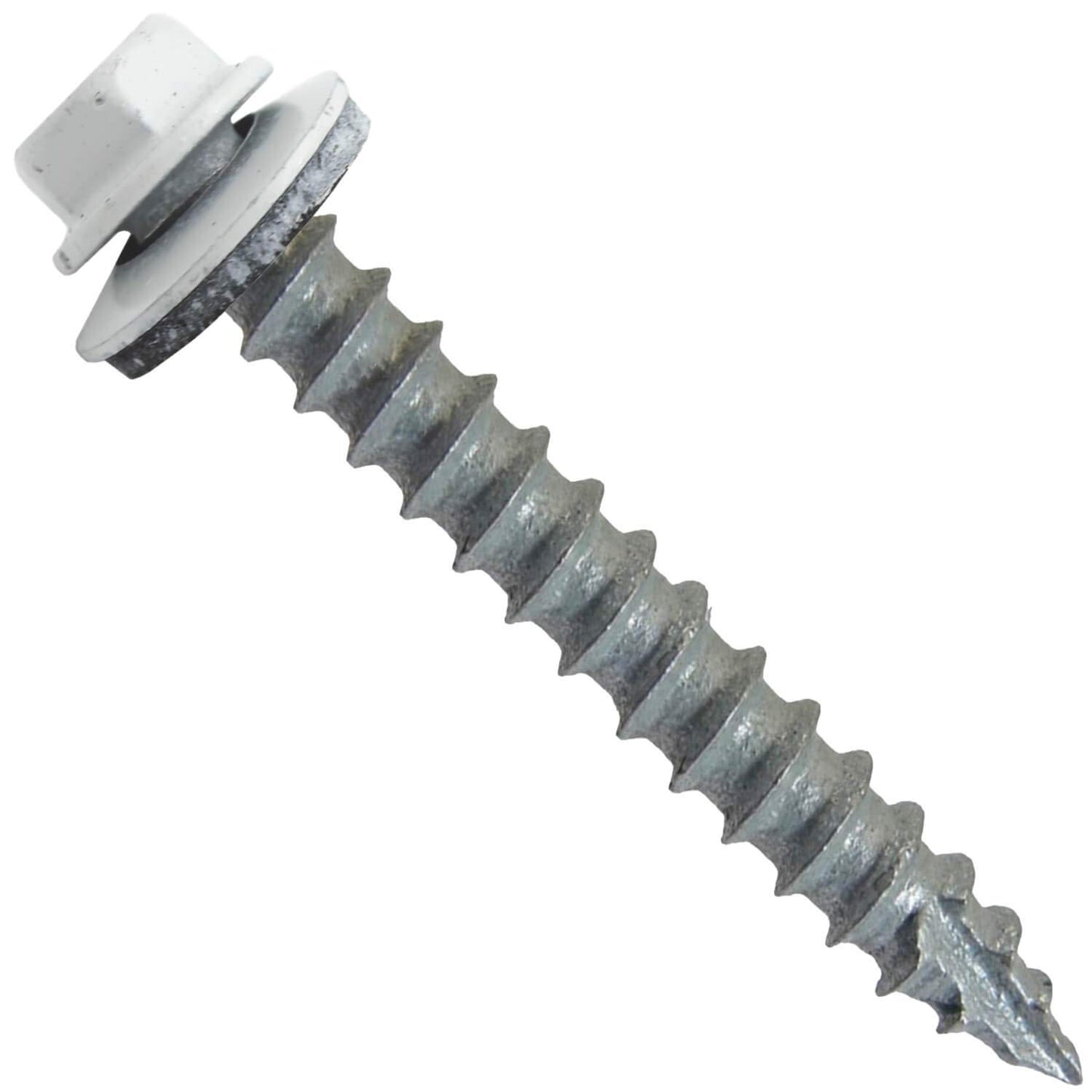 Metal Roofing Screws: Durable 2in Brite White Hex Head Fasteners