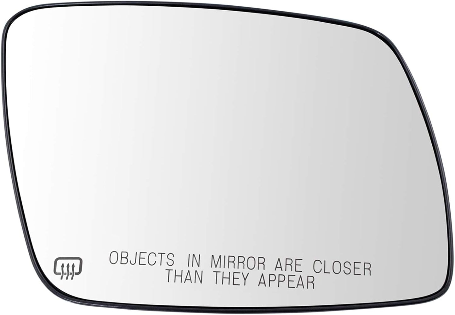 TRQ Heated Mirror Glass for 2009-2019 Dodge Journey Right Side