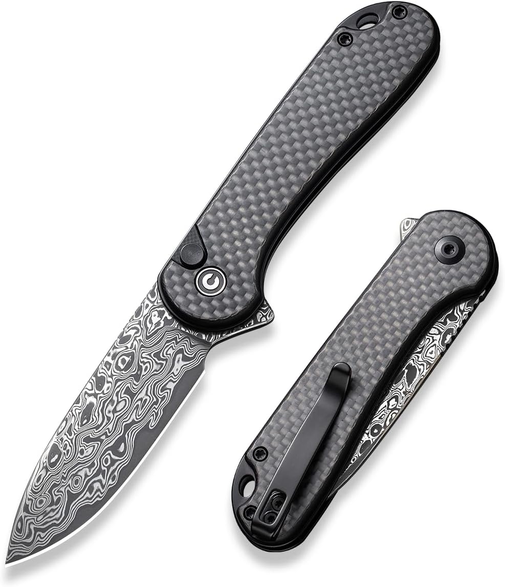 CIVIVI Elementum II Pocket Folding Knife with Damascus Blade
