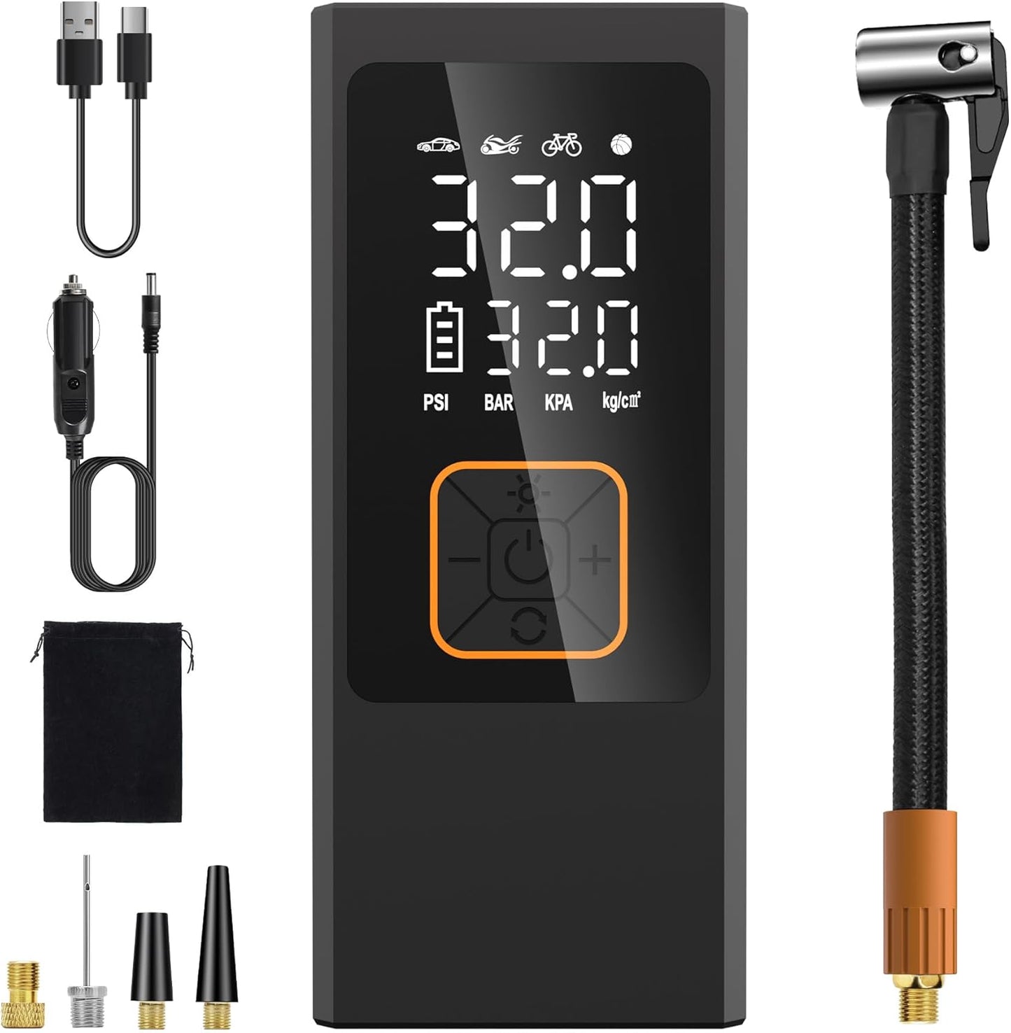Vieshful 150PSI Portable Air Compressor - Quick Inflation!