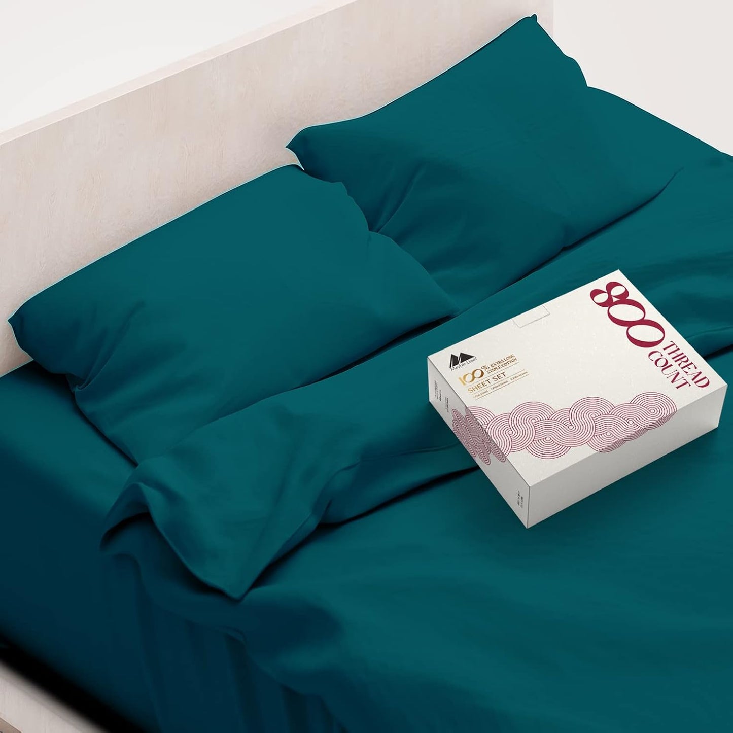 Luxurious 800 TC Egyptian Cotton Queen Sheet Set for Comfort