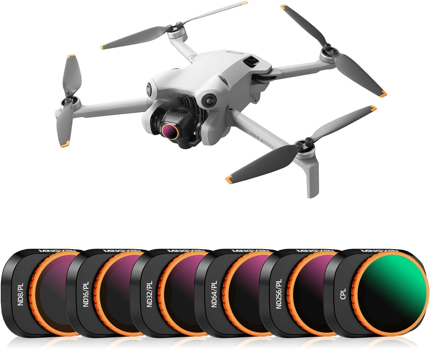 Mini 4 Pro ND/PL Filters Set for DJI Mini 4 Pro Drone Use