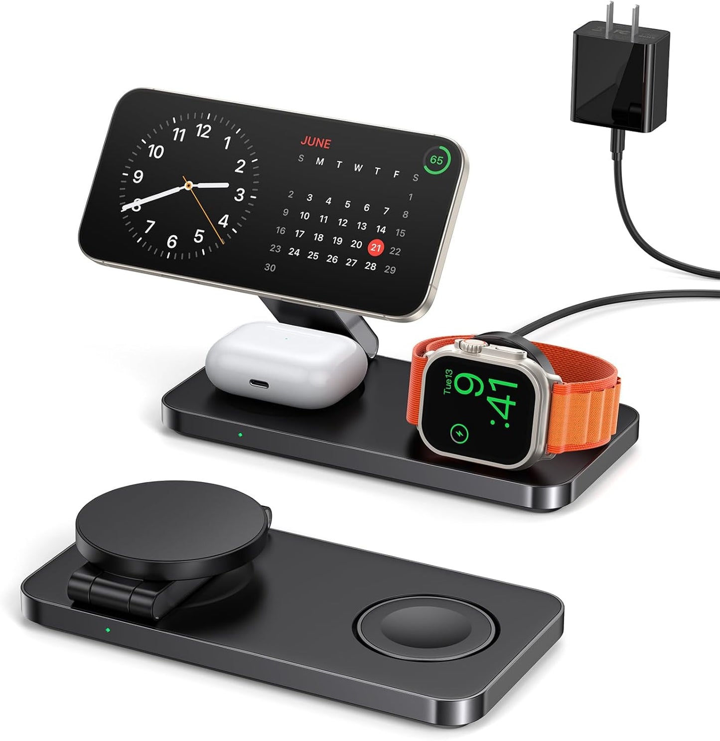 3 in 1 Charging Station for Apple Devices - Fast Wireless Charger