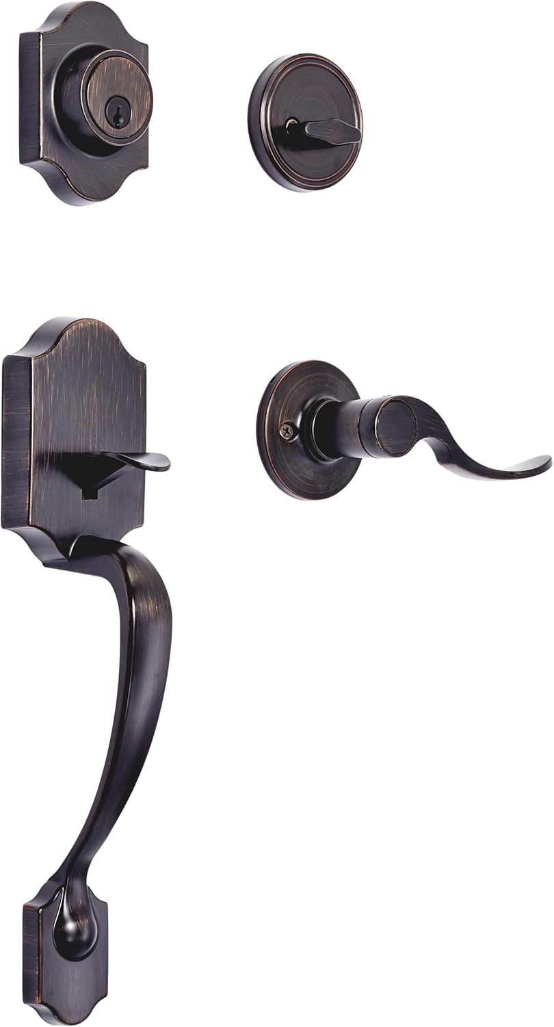 Front Door Lock Set with Shelby Lever for Enhanced Security