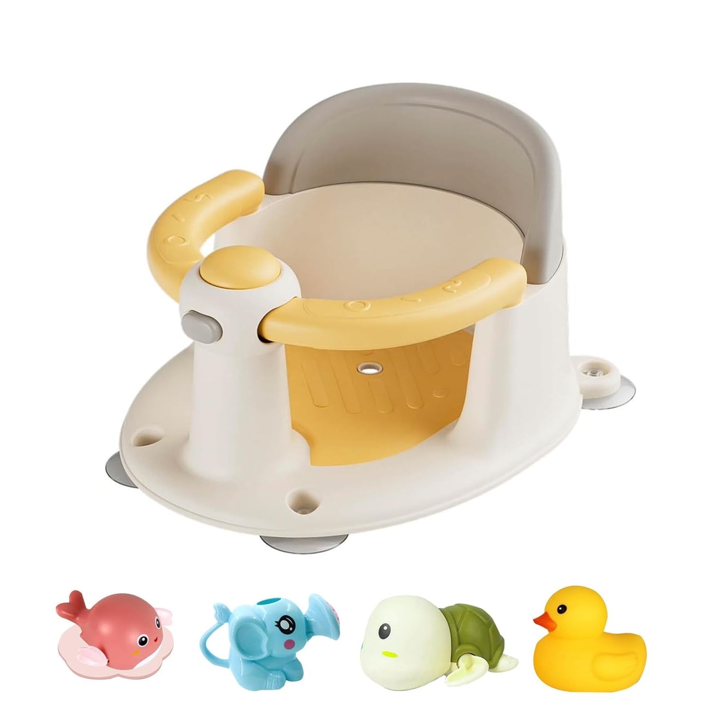 Portable Non-Slip Baby Bath Seat - Easy Sit-Up Solution!