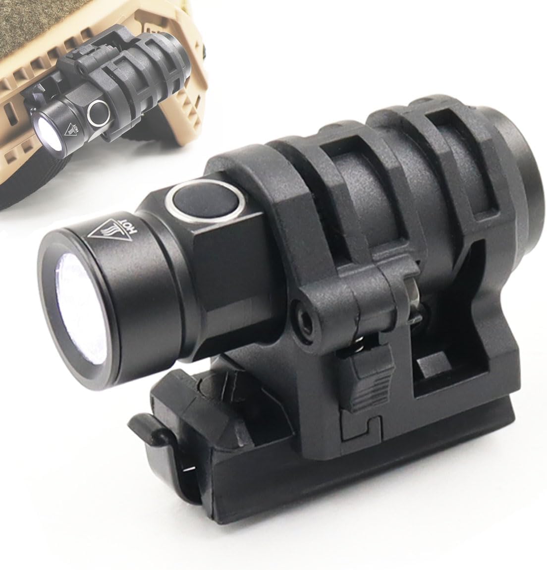 500 Lumens Mini Helmet Light - Tactical & Compact