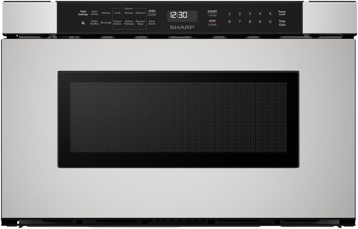 Sharp 24 Microwave Drawer Oven, Angled Touch Panel