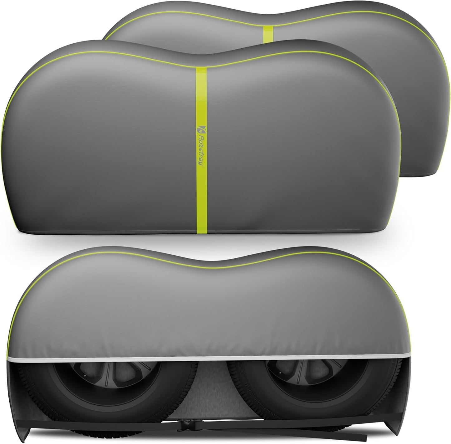Rosefray RV Tire Covers for Dual Axle Wheels - Waterproof & Stylish
